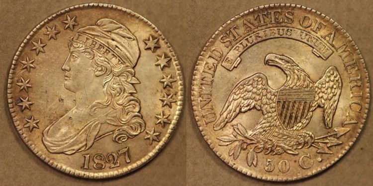 1827-Capped-Bust-Half---Original-Or-Cleaned?